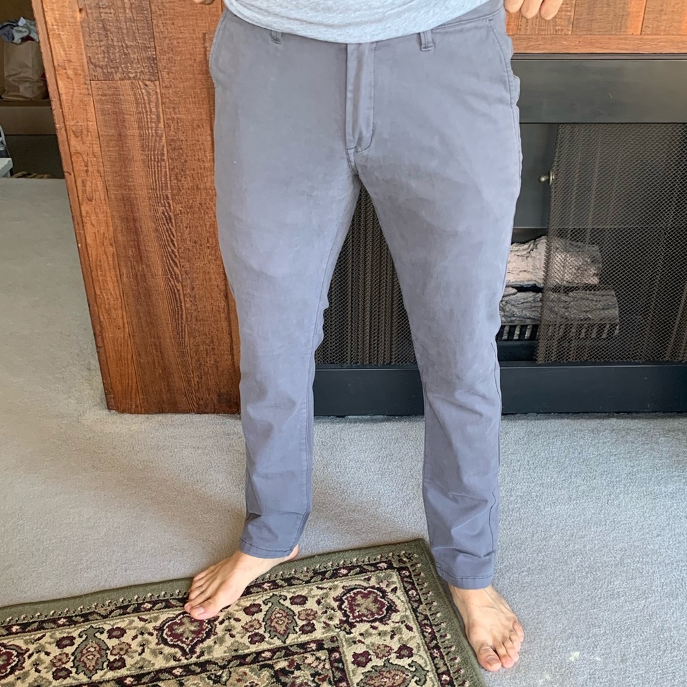 Flag & Anthem Grey Slim Fit Chinos